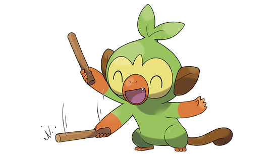 Clube Pokémon - Grookey (Tipo Grama) - Um Pokémon Chimp