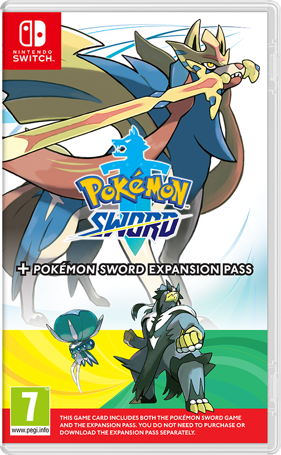 The Pokémon Sword + Pokémon Sword Expansion Pass and Pokémon Shield