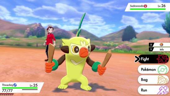 Thwackey Pokémon Sword e Pokémon Shield