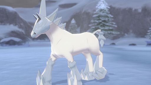 pokemon sword and shield snow scenery