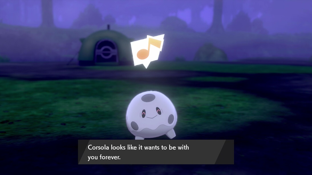 Galarian Corsola Official site Pokémon Sword and Pokémon Shield