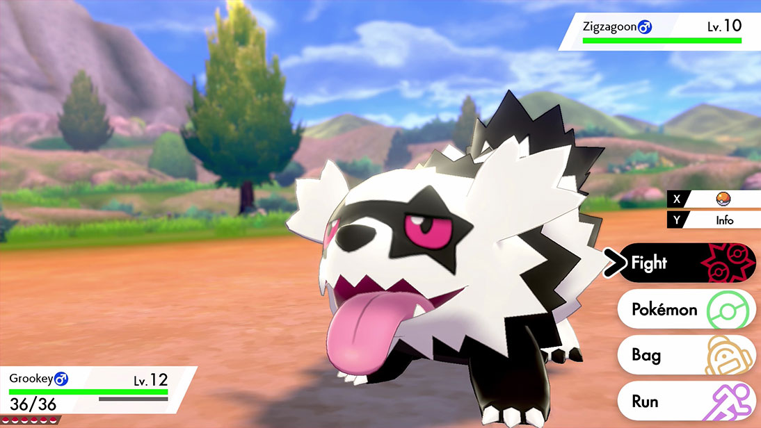 Zigzagoon Galarian Pokémon Sword e Pokémon Shield